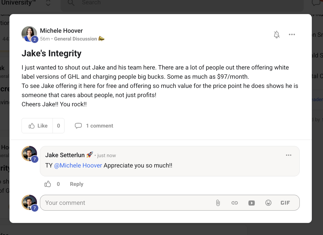 Michele Hoover — Someone who cares about people, not just profits