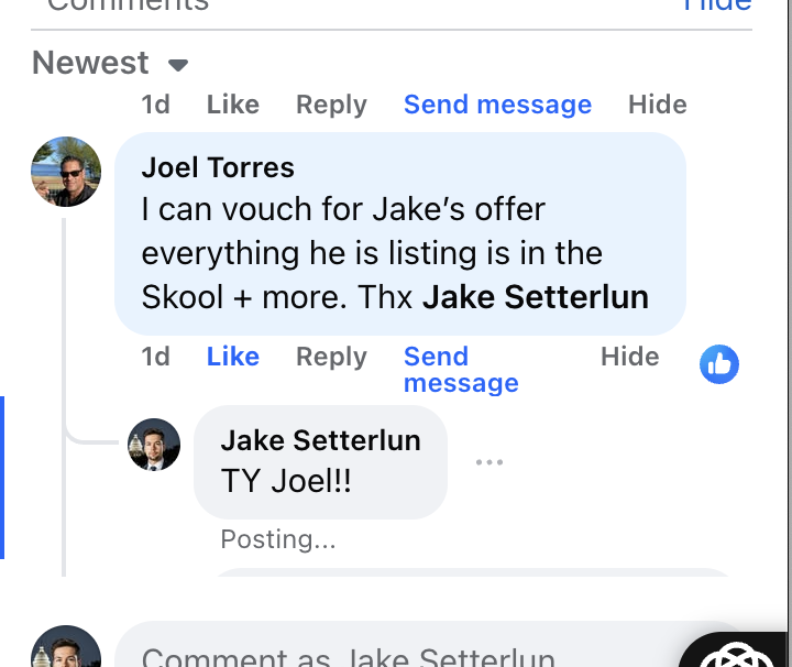Joel Torres — Everything Jake lists is in the Skool and more