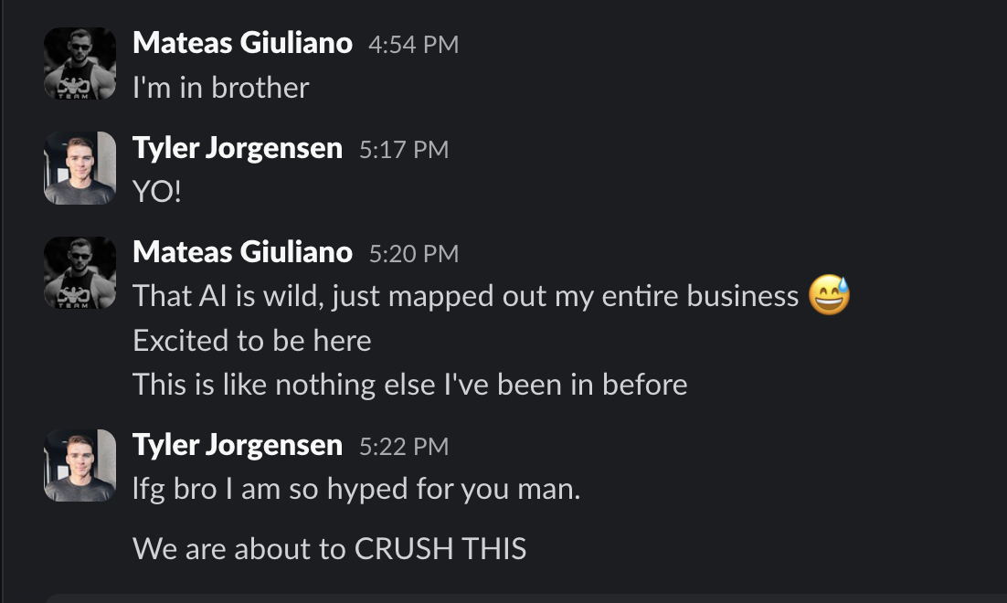 Mateas Giuliano — The AI mapped out my entire business