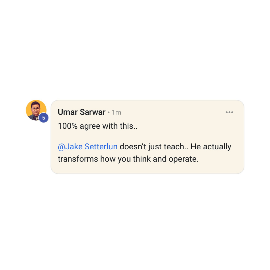 Umar Sarwar — He transforms how you think and operate