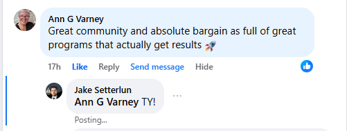 Ann G Varney — A great community and an absolute bargain