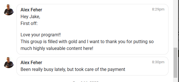 Alex Feher — This group is filled with gold