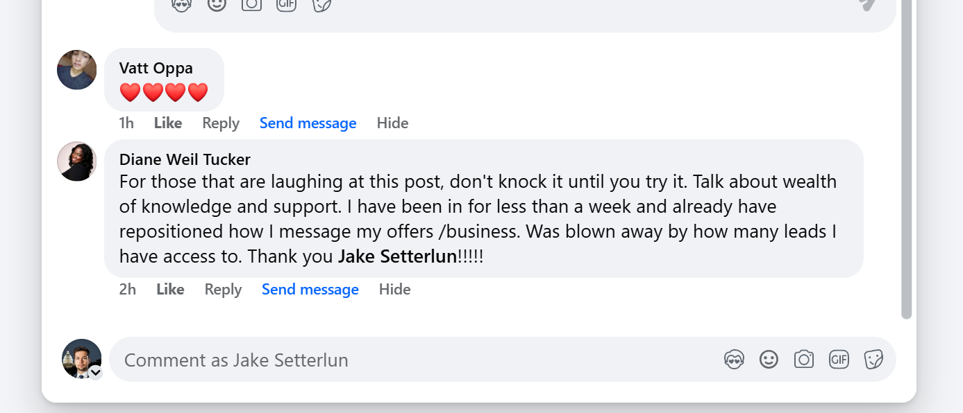 Diane Weil Tucker — Repositioned my messaging in less than a week