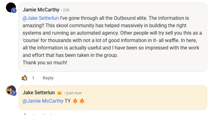Jamie McCarthy — The information is amazing and actually useful