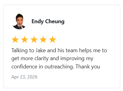 Endy Cheung — Talking with Jake and the team gave me more clarity
