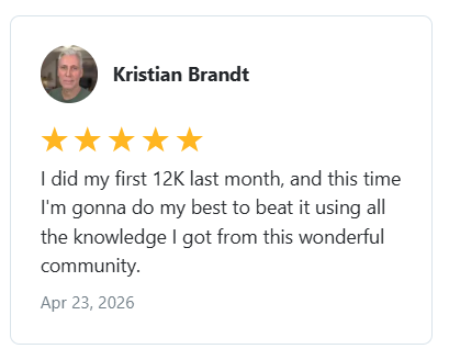 Kristian Brandt — Hit $12K last month and is aiming even higher