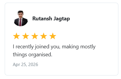 Rutansh Jagtap — Recently joined and already getting organized