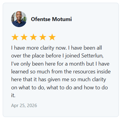 Ofentse Motumi — A month in, and now I have real clarity